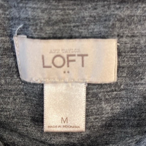 Ann Taylor LOFT Heather Gray Medium Pencil Skirt 24” Length Casual Stretch - Picture 4 of 6